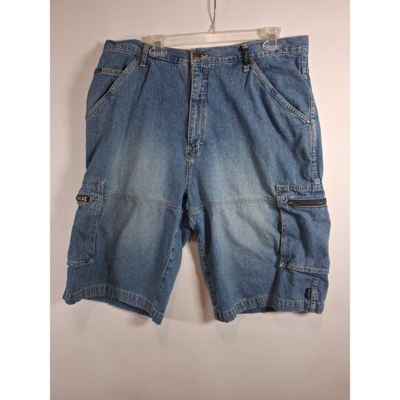 Sean John Jeans Denim Blue Short Pant Men's Size W38 - Picture 1 of 5